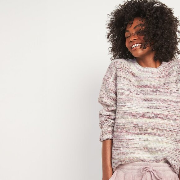 Old Navy Oversized Cozy Space-Dye Sweater Large Tall - Picture 1 of 9